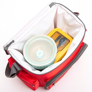 Bolsa de aislamiento térmico simple roja, bolsa de refrigeración multifuncional, bolsa de picnic de gran capacidad, bolsa para entrega de comidas - Product Image 5