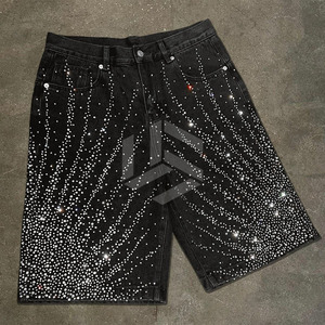 Hot Sale New Arrival Acid Wash <b>Denim</b> Shorts For Men Unique Style Breathable Acid Wash Shorts In Best <b>Material</b> - Product Image 1