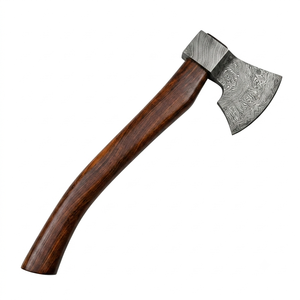 Arwin Enterprises Custom Hand Forged Damascus Steel DIY Viking Bearded Camping Hatchet Tomahawk <b>Axe</b>-16-inch Overall Length <b>Wood</b> - Product Image 1