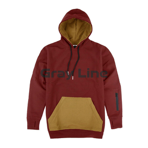 Sudaderas con capucha de algodón de alta calidad con logotipo personalizado impreso y bolsillos tipo canguro para hombre - Product Image 4