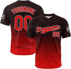 Maillots de baseball haut de gamme, design personnalisé, nom de l'équipe, logo, numéro du joueur, logo du sponsor, prix de gros d'usine, 100% polyester - Product Image 1