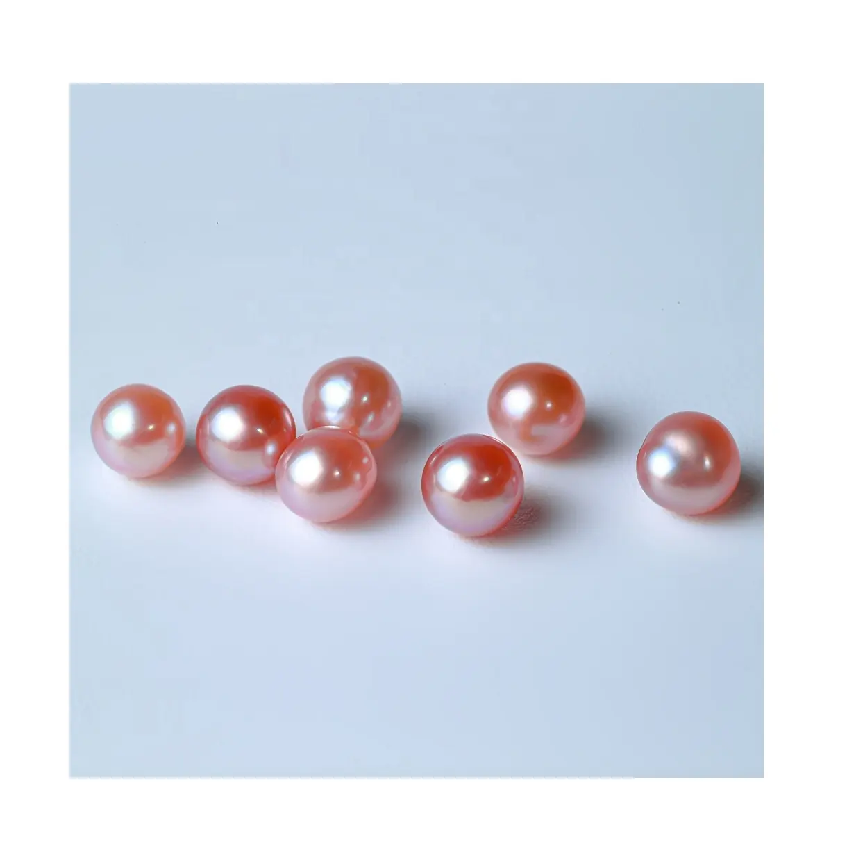 Véritables perles d'eau douce en vrac A.A. qualité 7 - 8mm pour la fabrication de bijoux en gros perles rondes de grande taille exportation pour le monde entier