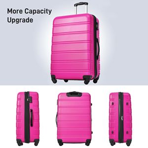 Lightweight 24-Inch Hardshell Spinner <b>Luggage</b> Set with <b>TSA</b> <b>Lock</b> and Bag Convenient Bag Spinner Suitcase - Product Image 3