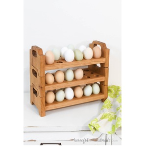 Direct Factory Supply Farmhouse Style Wooden <b>Egg</b> Holder Rack For Kitchen Counter <b>Egg</b> <b>Storage</b> And Display Available For Sale - Product Image 2