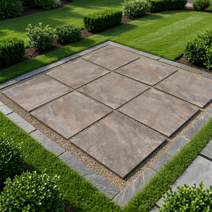 Quartz Stone Look Non Slip 20mm Thick Porcelain Firebrick Outdoor Tiles Heavy Duty Farmhouse Mall Garden Driveway Pavers 60x90cm - Product Image 5
