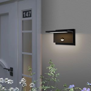 Lámpara de Pared LED Moderna para Exteriores con Sensor de Movimiento, Luz de Porche para Puerta Principal, Garaje, Patio, Jardín, Aplique de Pared Exterior - Product Image 1