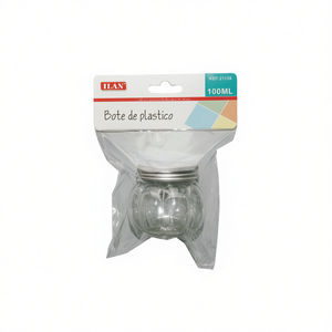 Bottiglia in Plastica da 100ml con Coperchio per Conservazione - Product Image 1