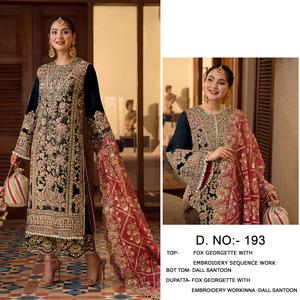 Traje pakistaní de georgette pesado de alta demanda con bordado de lentejuelas, Salwar Kameez estilo Bollywood a precio asequible - Product Image 2