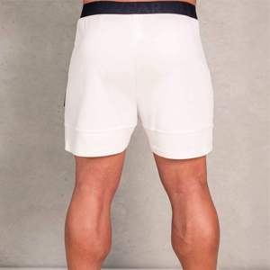 Men's <b>White</b> Quick Dry <b>Shorts</b> With Zipper Pockets Drawstring Waist Casual Sport <b>Short</b> Pants - Product Image 2