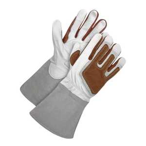 Gants de soudeur TIG en cuir résistants à la chaleur et au Kevlar - Product Image 1