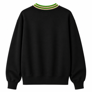 Sudadera Alpha Kappa Alpha para Mujer, Bordada en Verde y Rosa, de Algodón y Felpa, Cuello Redondo, Ropa de Sororidad - Product Image 4