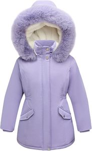 Women's Winter Parka Coat Detachable <b>Fur</b> <b>Hooded</b> Puffer <b>Jacket</b> Waterproof Woven Solid ODM Purple Long Warm Outerwear - Product Image 6