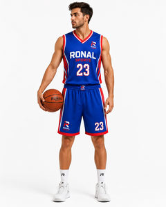 Tenue de basketball personnalisée professionnelle pour hommes, ensemble maillot et short par sublimation, respirant, séchage rapide, vêtements de sport d'équipe OEM - Product Image 3