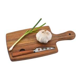 Juego de Tablas de Cortar de Madera Natural, Tabla de Cortar para Cocina, Tabla de Servir de Madera Segura para Alimentos con Asa, Utensilio de Cocina Duradero - Product Image 4