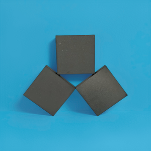 แผ่นเซรามิก B4C ทนทานต่อแรงกระแทกแผ่นกันกระสุนเสาหินโบรอนคาร์ไบด์แผ่นเกราะเซรามิกขีปนาวุธ - Product Image 3