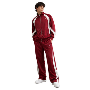 Ensembles de sweats à capuche et pantalons de survêtement pour hommes, avec empiècements contrastants et blocs de couleur, coupés et cousus sur mesure, style streetwear de luxe, 2 pièces, pour le jogging, vente en gros - Product Image 1