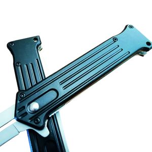 Cuchillo Multifuncional de Acero Inoxidable con Hoja de Punta Caída, Mango de Aluminio y Apertura con Perilla, Grado Industrial - Product Image 4