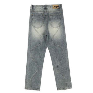Nuevos Jeans Ajustados de Diseño Personalizado para Hombre, Pantalones Vaqueros de Mezclilla de Alta Calidad a Bajo Precio 2026 - Product Image 2