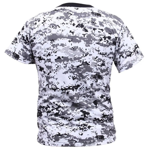 เสื้อยืดคอกลมแขนสั้นลายพรางสำหรับผู้ชาย ทรงปกติ แห้งเร็ว ผ้าถักโพลีเอสเตอร์ สไตล์ลำลอง - Product Image 2