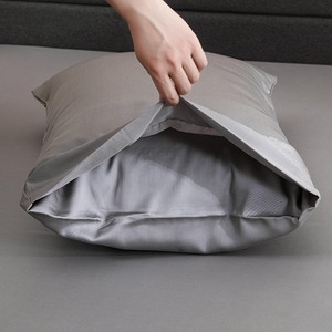 Ensemble de literie d'hôtel en fibre de bambou douce, draps de lit d'hôtel de qualité supérieure, housse de couette, taies d'oreiller avec tissu respirant et rafraîchissant - Product Image 3