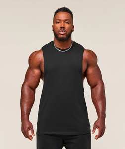 Débardeur de sport en coton respirant pour homme – Idéal pour l'entraînement, la course et le fitness – Gilet de musculation sans manches pour l'été – Vêtement de sport actif - Product Image 6