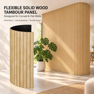 Paneles de Pared de Madera Maciza con Diseño de Rayas, Panel Decorativo Interior Moderno y Minimalista, Tablero de Madera, Paneles de Pared Flexibles de Madera Maciza - Product Image 4