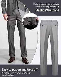 Traje de boda color gris para hombre - Product Image 3