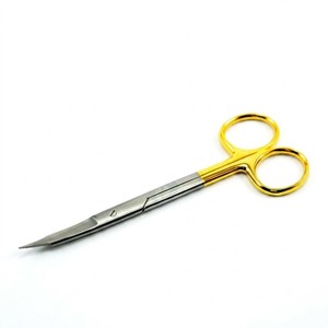 Tijeras Quirúrgicas Manuales Curvas Goldman-Fox de 13 cm, Instrumento de Acero Inoxidable con Carburo de Tungsteno para Cortar Tejidos y Suturas - Product Image 3