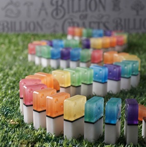 Billion Of Crafts – ensemble de blocs de dominos en résine colorée, 120 pièces, jouet de construction pour garçons et filles de 3 ans et plus, jeu éducatif créatif - Product Image 1