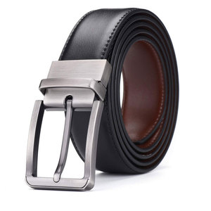 Prix de gros Nouvelle mode Ceinture en cuir véritable OEM pour hommes Nouvelle ceinture en cuir pour hommes sur mesure en couleur unie - Product Image 2