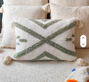 Housse de coussin en coton biologique multicolore de haute qualité, motif micro-diamant gaufré, fermeture éclair, pour la maison et l'hôtel, vente en gros - Product Image 2
