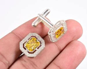 Mancuernillas Personalizadas de Lujo para Hombre |   Mancuernillas de Acero Inoxidable y Plata de Ley 925 |   Joyería al por mayor para puños de camisa de negocios y bodas - Product Image 3