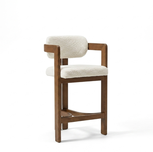 Vasto Bar Chair Natural Premium Teak Wood Frame Eco-Friendly Durable Modern Style for Home Bar Hotel Outdoor Commercial - Product Image 3