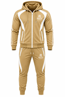Survêtement de jogging pour homme en molleton de coton de qualité supérieure avec empiècements contrastants et fermeture éclair, collection hiver 2026, le plus vendu