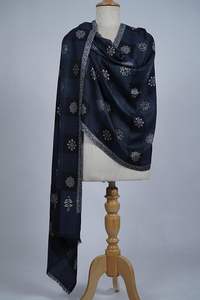 Écharpe VIC en cachemire et laine fine Chinar Jk Booti, 70x200 cm, pour femme, hiver, respirante, ethnique indienne et pakistanaise, usage quotidien et extérieur - Product Image 6