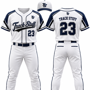Conjunto de uniforme de béisbol personalizado, camiseta de equipo con logotipo, nombre y número personalizados, ropa deportiva, fabricante OEM, uniforme transpirable de secado rápido - Product Image 2