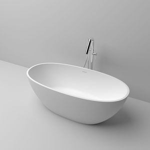 Vasca da bagno e vasche idromassaggio da 71 pollici bianca opaca Freestanding a superficie solida 25S01-18PS categoria prodotti - Product Image 4