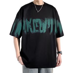 Camisetas de Verano Extra Grandes con Estampado Personalizado 100% Algodón, Antiarrugas, de Alta Calidad, Cuello Redondo, Manga Corta, Ropa Urbana para Hombre - Product Image 2