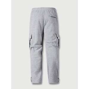 Pantalon de jogging cargo oversize pour homme, multipoches, en molleton, streetwear, coupe ample, en coton, décontracté, logo personnalisé, OEM - Product Image 2