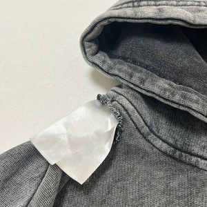 Sudadera con Capucha de Corte Regular para Hombre, Otoño, Transpirable, de Algodón y Felpa, con Estampado a Cuadros, Precio Bajo, Calidad Térmica - Product Image 3