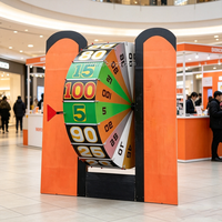 Roue de la Fortune Personnalisée Qinlong pour Diffusion en Direct, Roue de la Fortune à une Roue, Roue de la Fortune à Prix pour Jeux de Carnaval