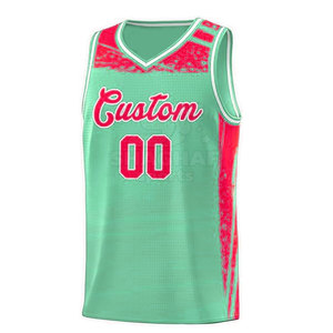 Tenue de basketball au design le plus récent, ensembles de maillots de basketball réversibles pour hommes - Product Image 3