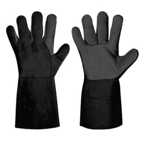 Gants de soudage TIG en cuir de chèvre et croûte de vache renforcés, durables et résistants, ignifuges, pour travaux lourds, sécurité optimale - Product Image 6
