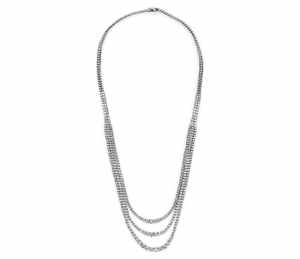 Fabricante Internacional de Joyería al por Mayor y al Detal, Chapado en Platino con Diamantes Cultivados en Laboratorio de Triple Hilera Graduada en Oro de 18K, OEM - Product Image 2