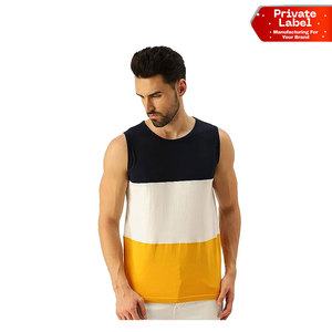 Débardeur de musculation personnalisé haut de gamme pour hommes, coupe ample, style gym, haute élasticité, vente en gros OEM - Product Image 1