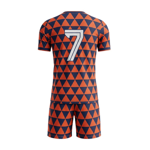 Uniforme de Fútbol Personalizado por Sublimación, Conjunto de Camiseta Transpirable, Tallas Grandes, Antibacteriano, Equipación Deportiva de Poliéster - Product Image 2