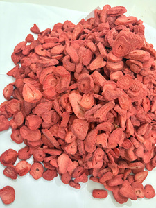 Trozos de Fresa Seca Premium de Vietnam, Ingrediente de Fruta Natural para Repostería, Postres, Mezclas de Granola y Té, y Elaboración de Snacks - Product Image 1