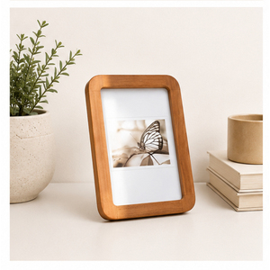 Marco de Fotos de Madera Maciza al por Mayor, Marco de Fotos Ecológico con Esquinas Redondeadas para Mesa y Decoración del Hogar, Precio Competitivo - Product Image 2