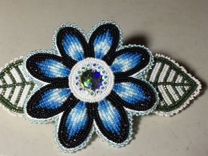 Elegante Pinza para el Cabello con Bordado y Cuentas, Hecha a Mano, Estilo Vintage, para Bodas y Fiestas, Pinza Decorativa para Mujer, Barrete de Moda - Product Image 2