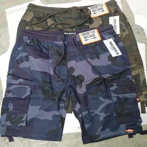 Shorts cargo en toile pour hommes du Bangladesh, 6 poches, fermeture éclair, bouton, uni, écologique, séchage rapide, surplus, stock excédentaire - Product Image 1